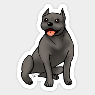 Dog - American Staffordshire Terrier - Black Sticker